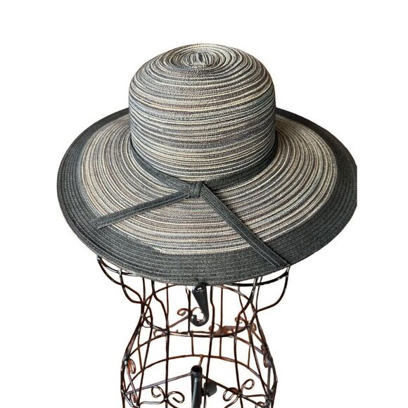 Pia Rossini Women's Extra-Wide Brim Floppy Sun Hat Black One Size - Picture 2 of 7